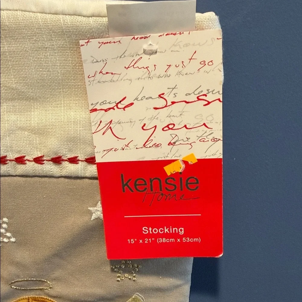 KENSIE HOME CHRISTMAS STOCKING NEW